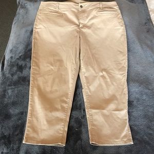 LANE BRYANT khaki capris